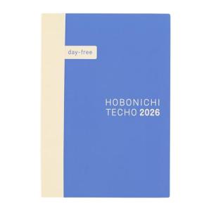 ほぼ日手帳2026本体day-free[A6/月間+ノート/1月/月曜はじまり]