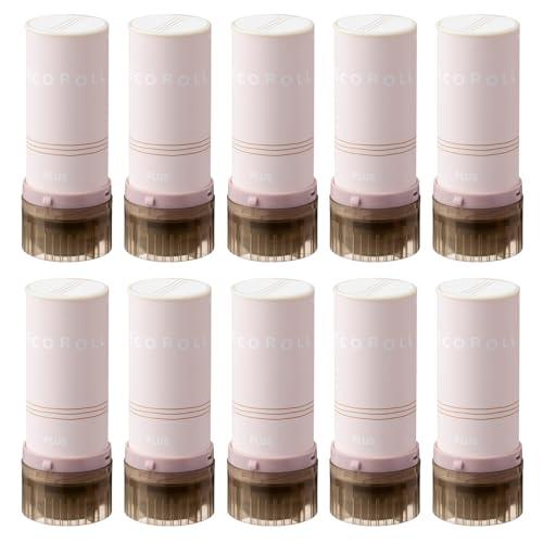 プラス ローラースタンプ デコロール 5mm幅 ボーダー ベージュ 10個セット IS-605DR ...