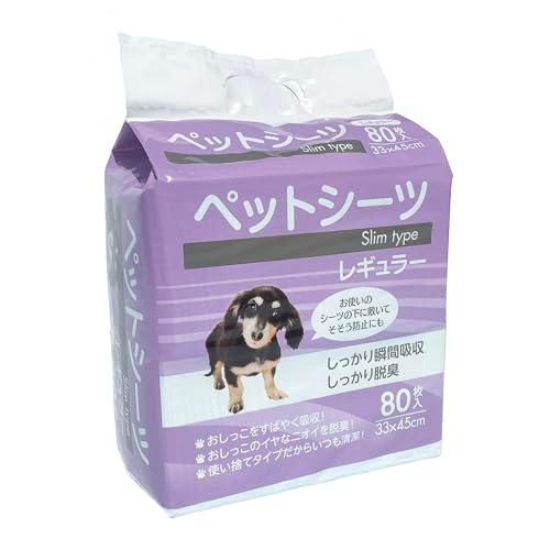 ペットライフクリエイト ペットシーツ スリム レギュラー 80枚入り