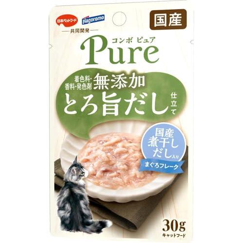 コンボ キャットフード ピュア パウチ まぐろ・国産煮干しだし入り 30ｇ×12個（まとめ買い） 【...