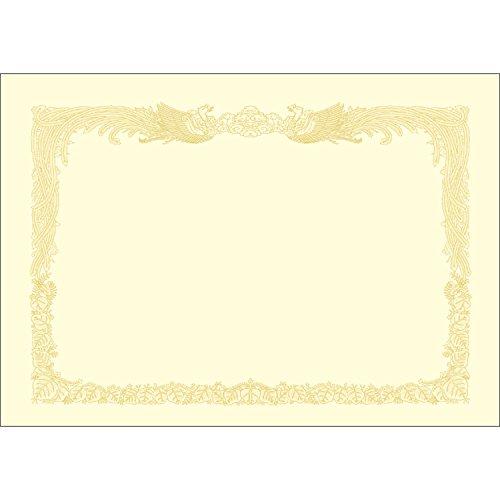 ササガワ 賞状用紙 タカ印 OA対応 縦書き用 クリーム B4 10枚 10-1077