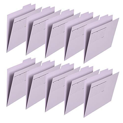 プラス 個別フォルダーエコノミー 10枚 A4横 FL-081IF 87-413 バイオレット
