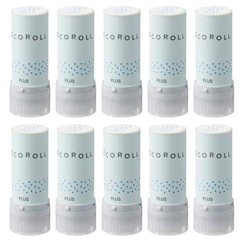 プラス ローラースタンプ デコロール 11mm幅 みずたま ペールブルー 10個セット IS-611...