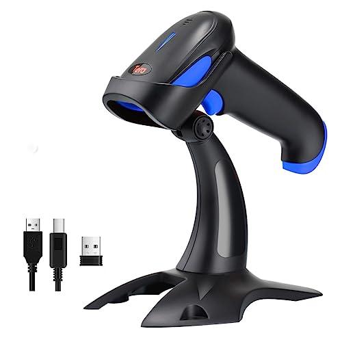 Tera ワイヤレスバーコードリーダー 有線無線両方対応 1次元 2次元 QRコード USB 2.4...