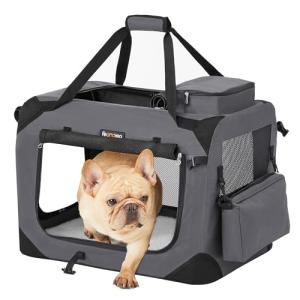 FEANDREA キャリーバッグ 大型犬 変形しないデザイン 耐噛み 81×58
