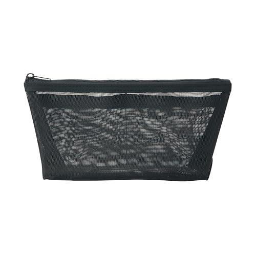 無印良品 ナイロンメッシュペンケース マチ付 黒 約幅17×高さ10×マチ5cm NDE06A1S