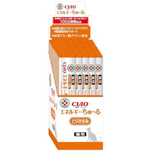 チャオ (CIAO) 猫用おやつ エネルギーちゅ〜る 乳酸菌1000億個 とりささみ味 14グラム ...