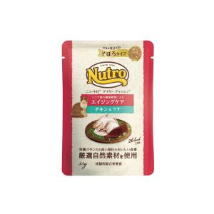 nutro ニュートロ キャット デイリー ディッシュ エイジングケア チキン&ツナ グルメ仕立てのそぼろタイプ パウチ 35g×12個(まとめ買い