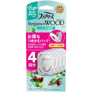 ファブリーズ 消臭芳香剤 トイレ用 ベルガモットウッドの香り 詰め替えパック 6.3mL×4個（本体ケース別売）