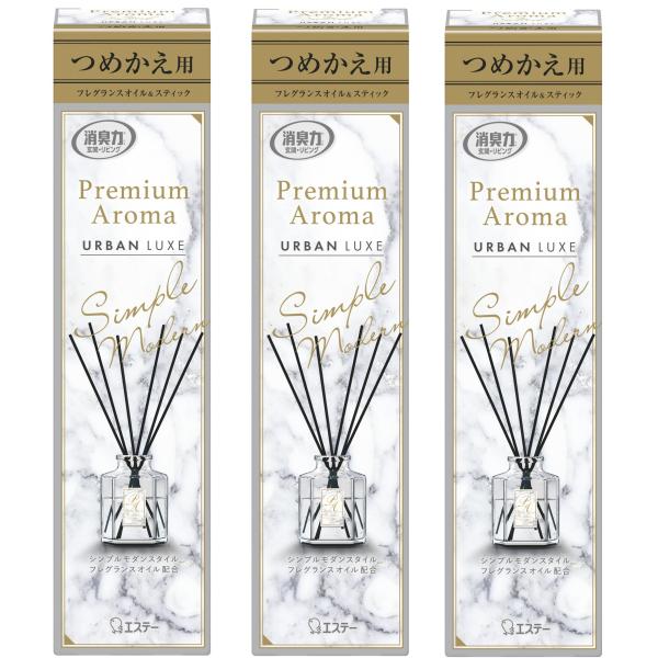 消臭力 プレミアムアロマ [まとめ買い] 部屋用 スティック アーバンリュクス つめかえ 50mL×...