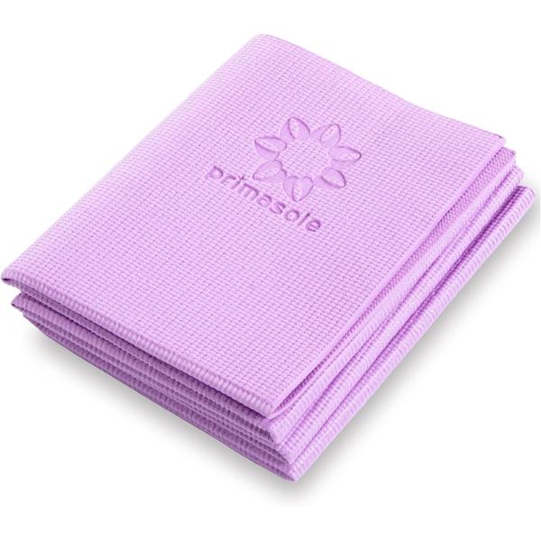 プリマソーレ(primasole) ヨガマット 4mm 折り畳み クオーツパープル フィットネス ピ...