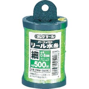 タジマ(Tajima) パーフェクト リール水糸 蛍光グリーン 細0.6mm 長さ500m PRM-...
