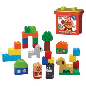 ブロックラボ アンパンマン はじめてのブロックワゴン ギフト 誕生日
