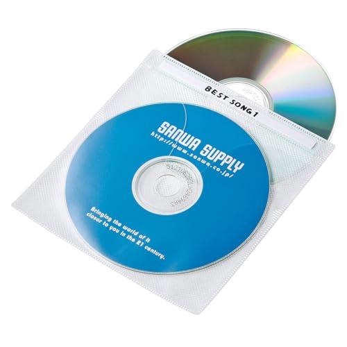 サンワサプライ DVD・CD不織布ケース(ホワイト) 100枚 FCD-FN100WN