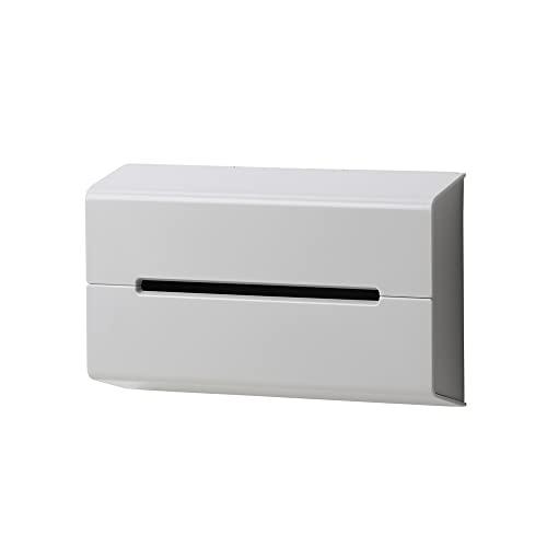 イデアコ ティッシュケース 壁に貼って使える ウォール マットグレー