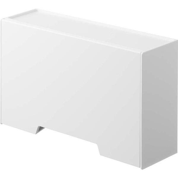 山崎実業(Yamazaki) ツーウェイ マスク収納 ケース ホワイト 約W22XD7.5~14XH...