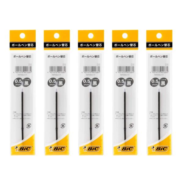 Bicジャパン ビック(Bic) ボールペン クリックゴールド 0.5 油性 黒 なめらか 替芯 5...