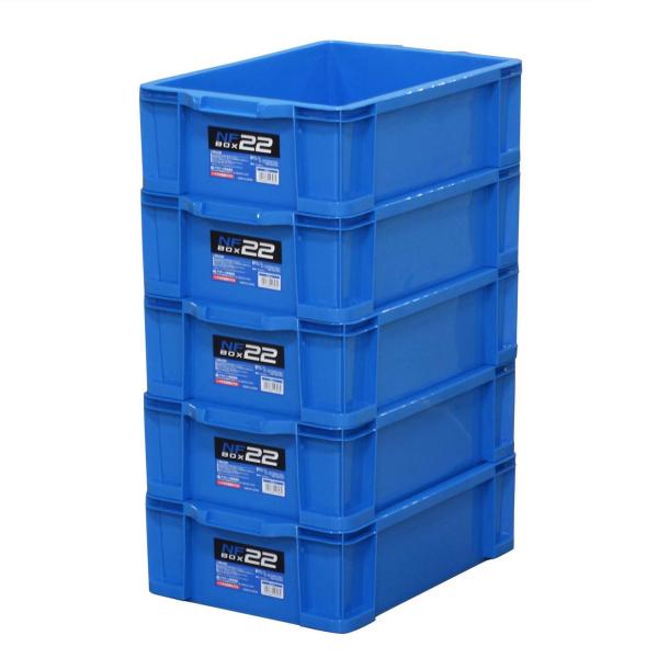 JEJアステージ 収納ボックス NFボックス #22 ブルー 奥行53.6×高さ16.2×幅37cm...