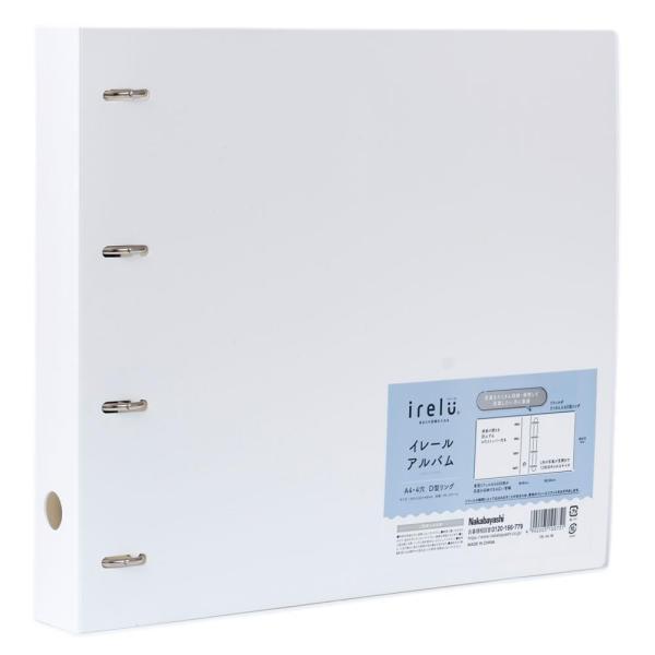 【irelu】リフィル式アルバム 写真 トレカ ミニ色紙収納 [イレールアルバム] ホワイト D型4...