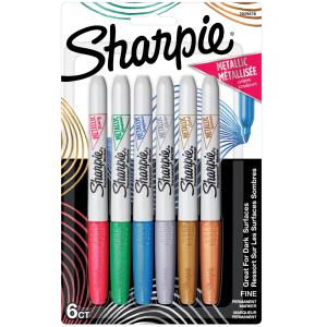 Sharpie シャーピー メタリック 油性マーカー 6色セット F 中字 油性ペン 2029678