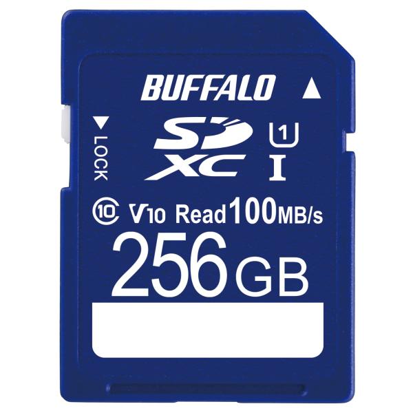 バッファロー SDカード 256GB 100MB/s UHS-1 スピードクラス1 VideoSpe...