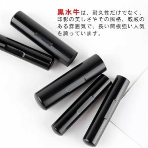 即日出荷 印鑑 作成 はんこ 目印付き黒水牛印...の詳細画像2