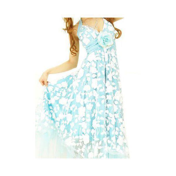 ピュアホワイトローズパステルレースエンパイアチュールフルカラーフェアリードレス