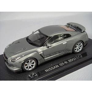 ミニカー/完成品 エブロ 1/43 日産 GT-R R35 2008 ダークメタルグレー