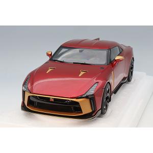 オートアート コンポジット 1/18 日産 GT-R50 by イタルデザイン メタリックレッド/ゴ...