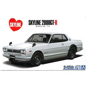 アオシマ プラモデル 1/24 ザ・スカイライン No.01 ハコスカ 4Dr