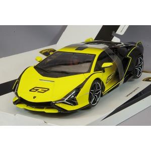 Lamborghini（ランボルギーニ） ミニカー 1/18 シアン FKP37 イエロー