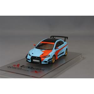 CMモデル 1/64 三菱 ランサー エボリューションX Varis オレンジ/ブルー