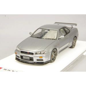 ミニカー/完成品 アイドロン 1/43 日産 スカイライン GT-R BNR34 V-SPEC 1999 アスリートシルバー｜kidbox