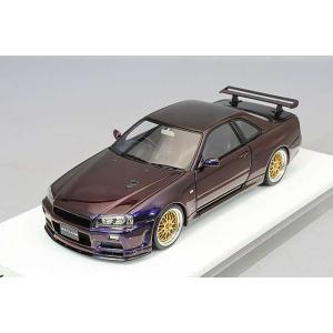 ミニカー/完成品 アイドロン 1/43 日産 スカイライン GT-R BNR34 V-spec II 2000 ミッドナイトパープル3/BBS LMホイール｜kidbox