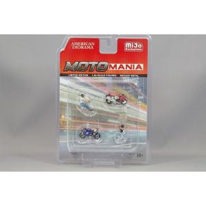 ミニカー/完成品 Mijo特注 アメリカンジオラマ フィギュアセット 1/64 モト マニア
