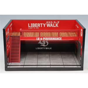 MOTORHELIX 1/64 LIBERTY WALK テーマガレージ レッド
