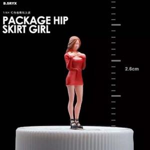 収蔵家 1/64 キャバドレス 女性 レッド