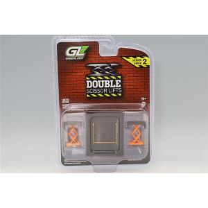 グリーンライト 1/64 オートボディショップ オートモーティブ ダブル シザーリフト シリーズ2 ...