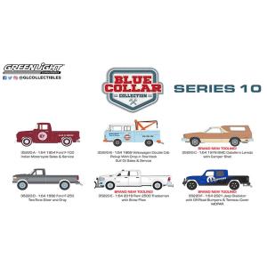 ミニカー/完成品 グリーンライト 1/64 ブルーカラーコレクション シリーズ10 1BOX 6台入｜kidbox