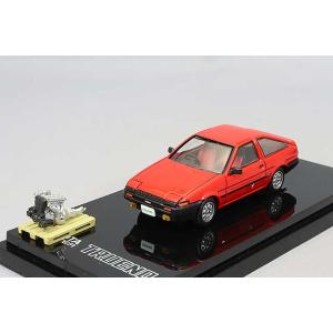 ミニカー/完成品 ホビージャパン 1/64 トヨタ スプリンター トレノ GTV AE86 エンジン...