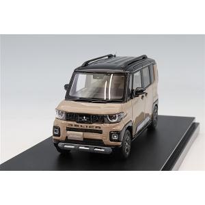 ハイストーリー 1/43 三菱 デリカ ミニ 2025 サンドベージュパール×ブラックマイカ