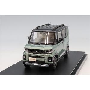 ハイストーリー 1/43 三菱 デリカ ミニ 2025 アッシュグリーンメタリック×ブラックマイカ