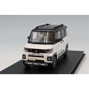 ハイストーリー 1/43 三菱 デリカ ミニ 2025 ホワイトパール×ブラックマイカ