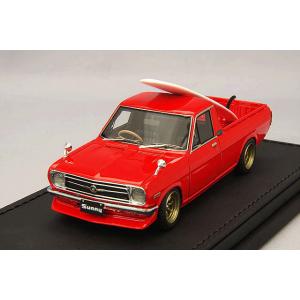 【宮沢模型流通限定】 イグニッションモデル 1/43 日産 サニー トラック ロング (B121)　ブライトレッド/RSワタナベ14インチ(ブロンズ)｜kidbox