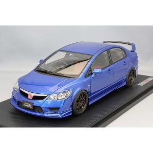 ミニカー/完成品 イグニッションモデル 1/18 ホンダ シビック FD2 タイプR ブルーメタリッ...