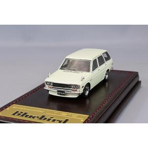 ミニカー/完成品 イグニッションモデル 1/64 ダットサン ブルーバード 510 ワゴン ホワイト...