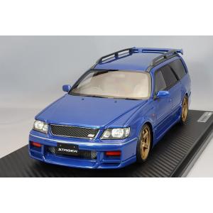 ミニカー/完成品 イグニッションモデル 1/18 日産 ステージア 260RS WGNC34 ブルー/ニスモLMGT4 18インチ ブロンズ｜kidbox