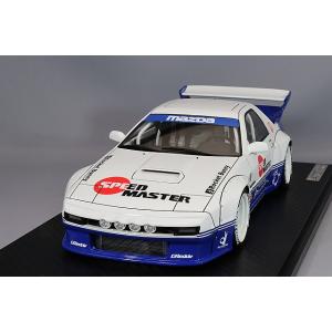 イグニッションモデル 1/18 パンデム RX-7 (FC3S) ホワイト/ブルー/RSワタナベ8スポーク17インチ(ホワイト)｜kidbox