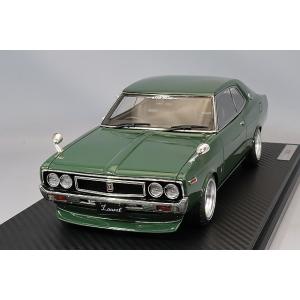 イグニッションモデル 1/18 日産 ローレル 2000SGX (C130) グリーン/グロースター15インチ(シルバー/ブラック)｜kidbox