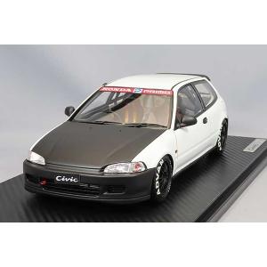 イグニッションモデル 1/18 ホンダ シビック (EG6) ホワイト/ブラック｜kidbox